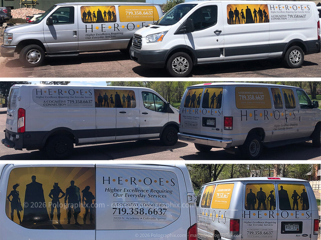 A Cognative Connection vans decaled for their HEREOS program